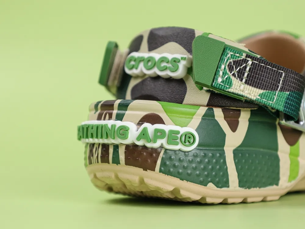 Crocs Classic Clog A Bathing Ape ABC Camo Green - Image 5