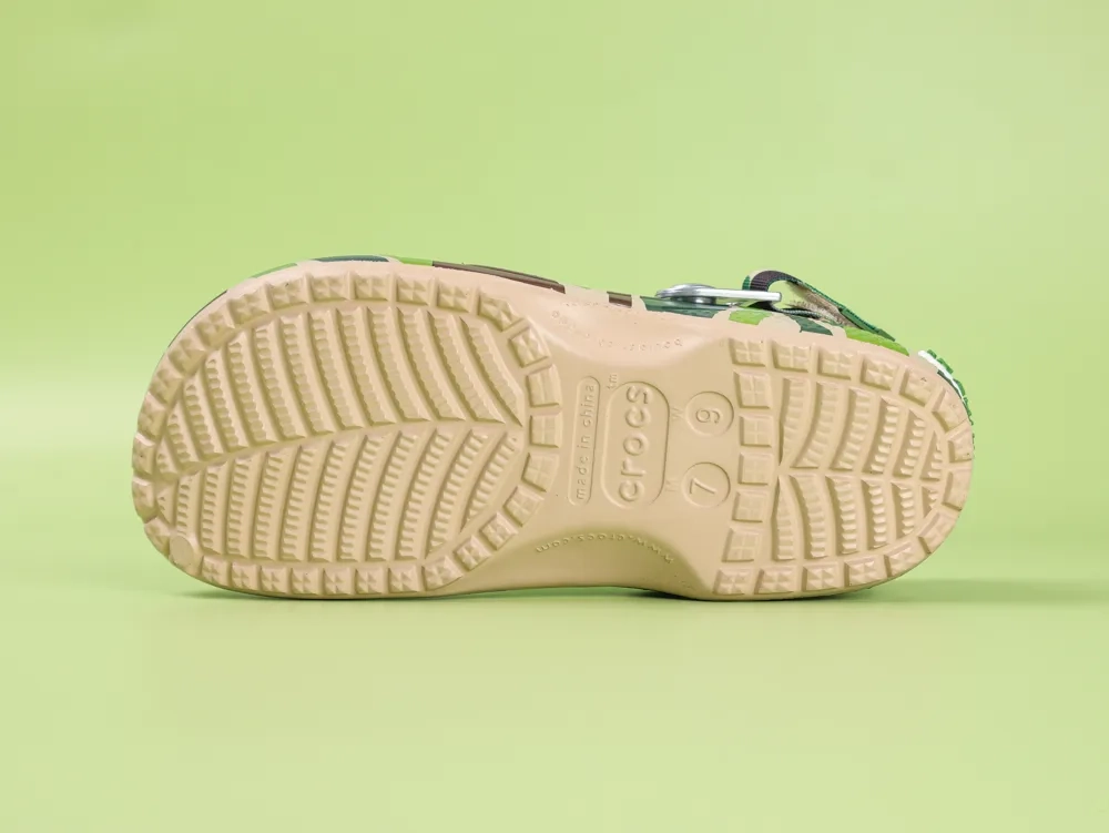 Crocs Classic Clog A Bathing Ape ABC Camo Green - Image 6