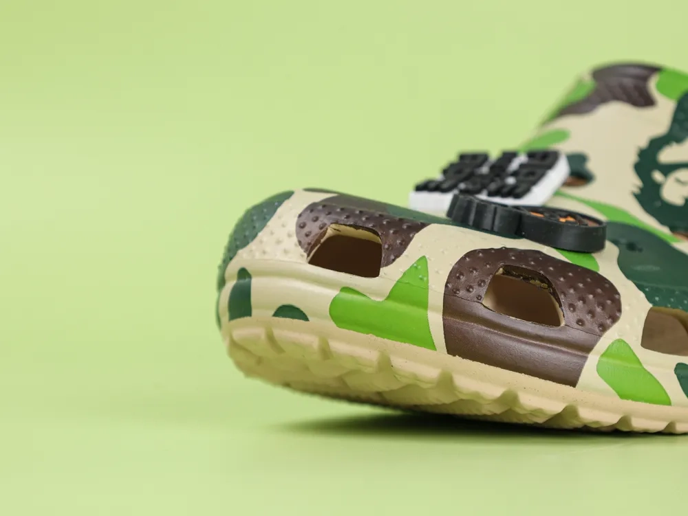 Crocs Classic Clog A Bathing Ape ABC Camo Green - Image 7