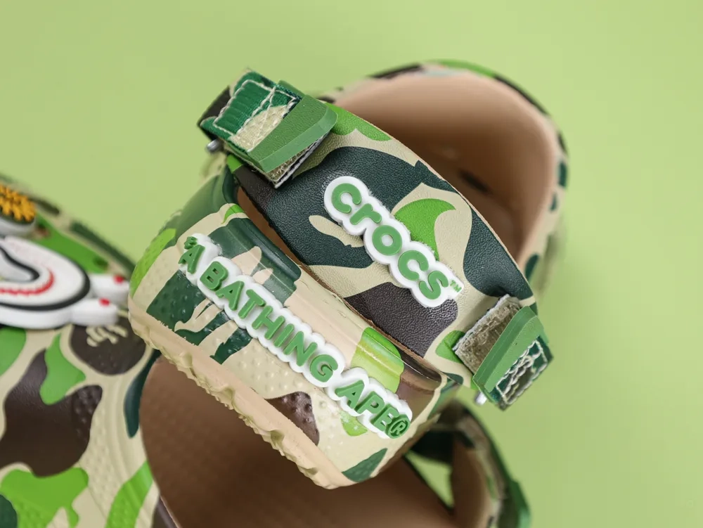 Crocs Classic Clog A Bathing Ape ABC Camo Green - Image 8