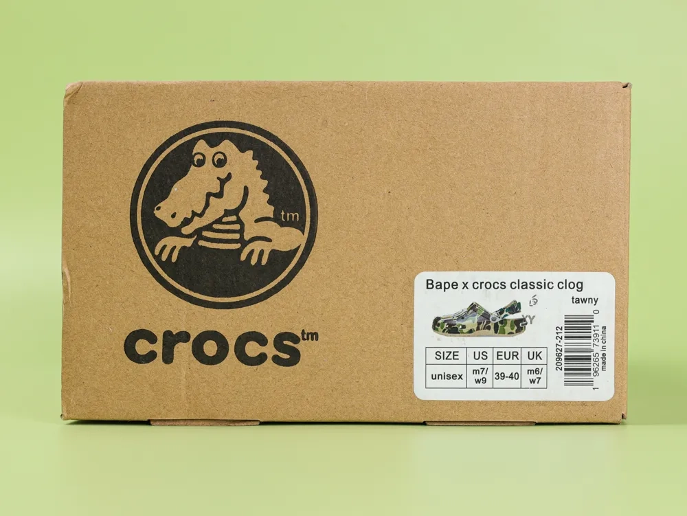 Crocs Classic Clog A Bathing Ape ABC Camo Green - Image 10