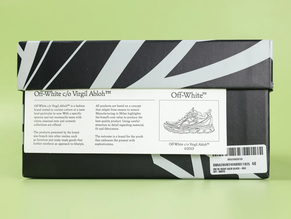 OFF-WHITE Be Right Back Black Red - Image 11