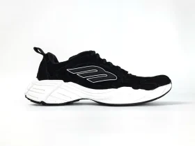 Balenciaga Men's Monday Shoe Black and White Low Top Sneakers