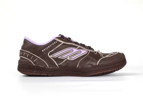 Balenciaga Hamptons Medium Worn-Out Sneaker in Brown and Purple
