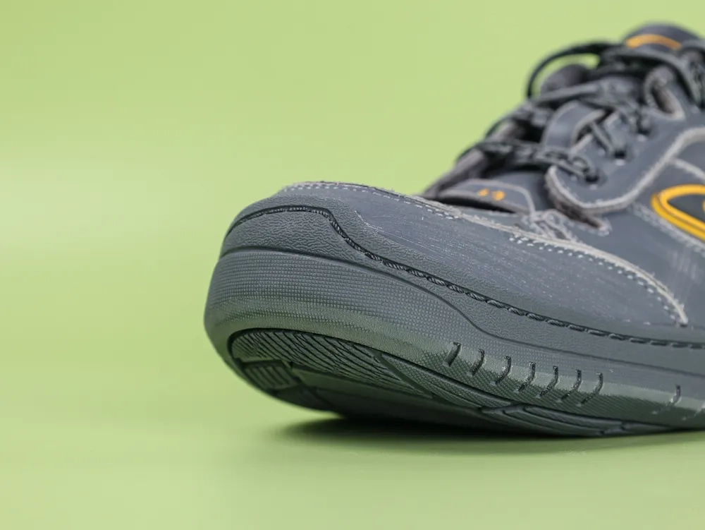 Balenciaga Men's Hamptons Worn-Out Sneakers in Grey and Yellow - Image 12