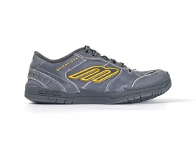 Balenciaga Men's Hamptons Worn-Out Sneakers in Grey and Yellow