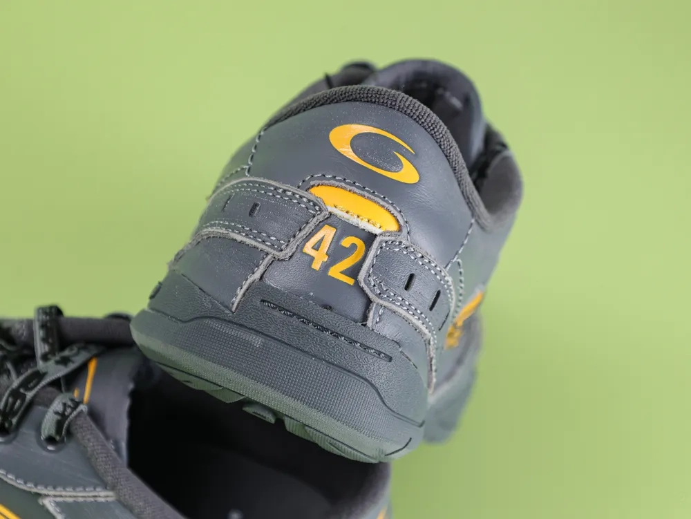 Balenciaga Men's Hamptons Worn-Out Sneakers in Grey and Yellow - Image 7