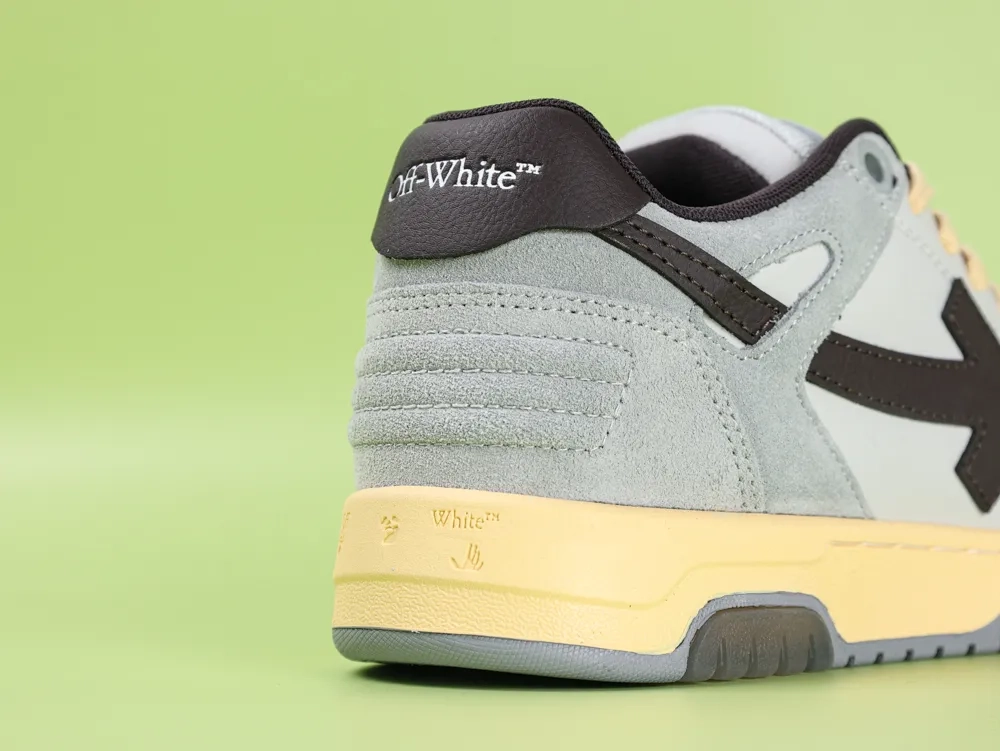 OFF-WHITE Out Of Office 000 Low Tops Light gray Anthracite - Image 4