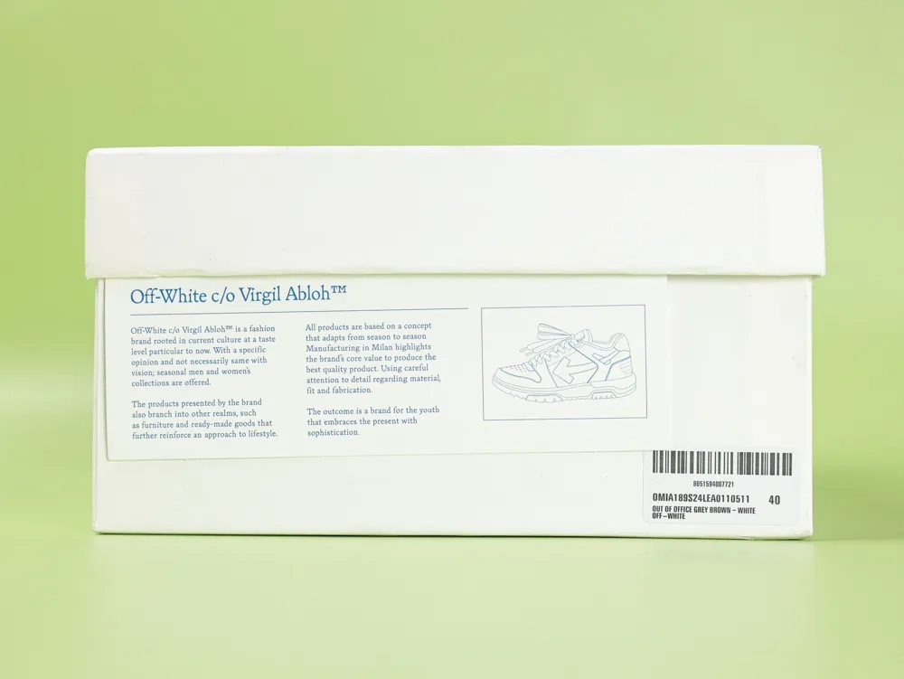 OFF-WHITE Out Of Office 000 Low Tops Light gray Anthracite - Image 5