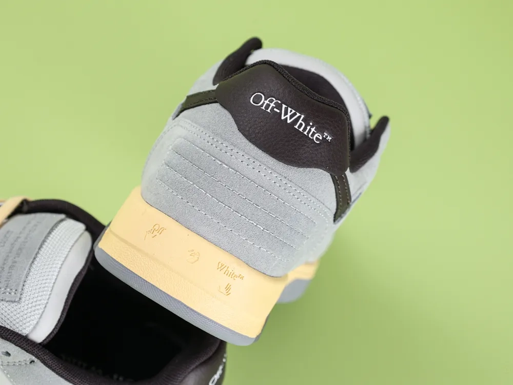 OFF-WHITE Out Of Office 000 Low Tops Light gray Anthracite - Image 6