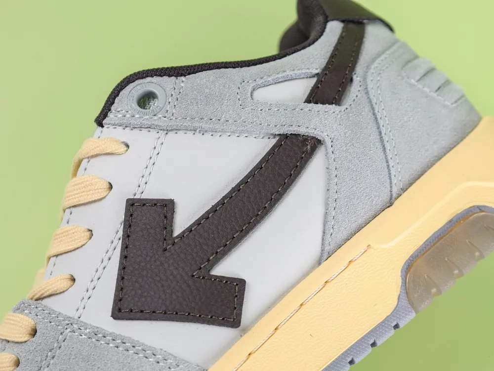 OFF-WHITE Out Of Office 000 Low Tops Light gray Anthracite - Image 8