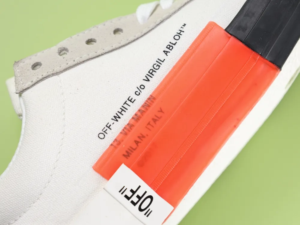 Off-White Low Vulc White Black Aw20 Low-Top Sneakers - Image 13