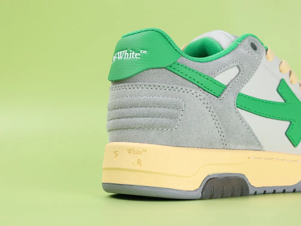 Off-White Out Of Office OOO Low Tops Light Gray Green - Image 12