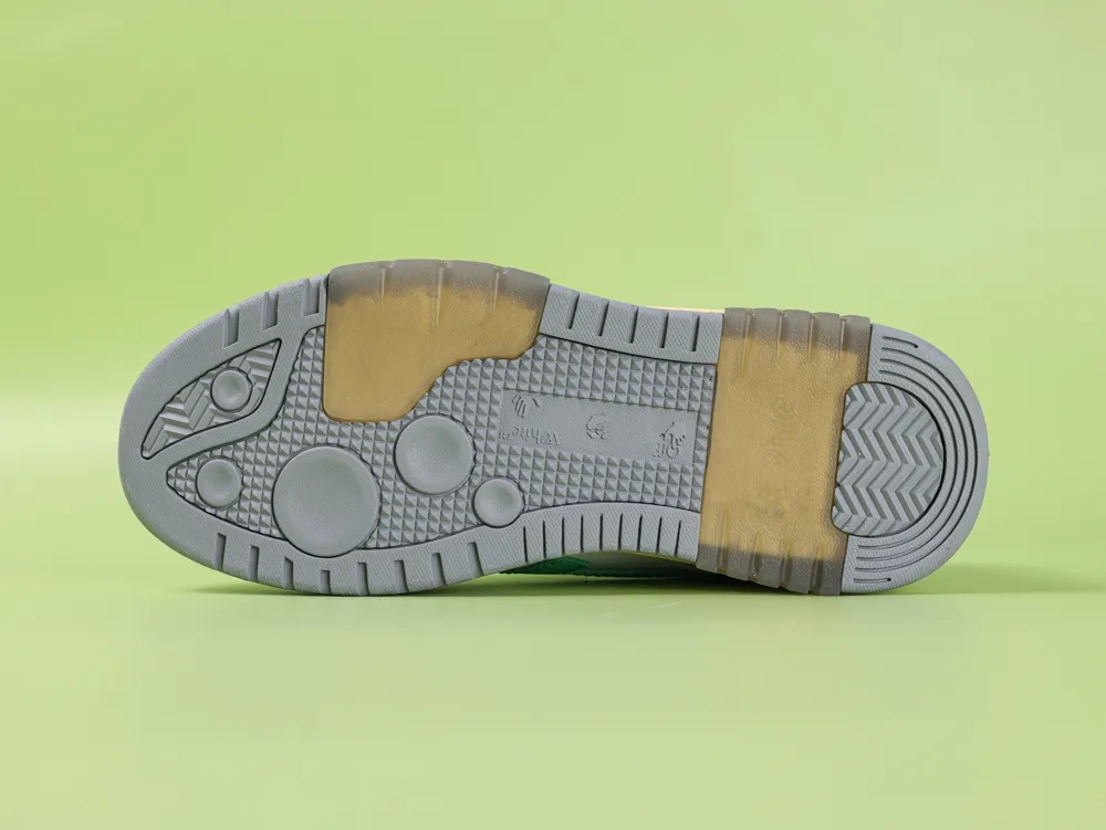 Off-White Out Of Office OOO Low Tops Light Gray Green - Image 4