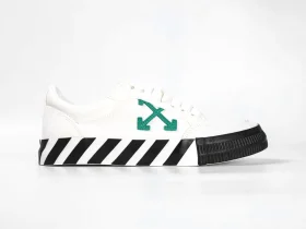 Off White Vulc Low Black Green