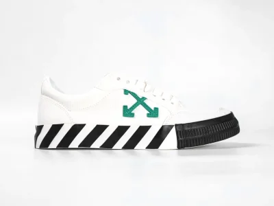 Off White Vulc Low Black Green