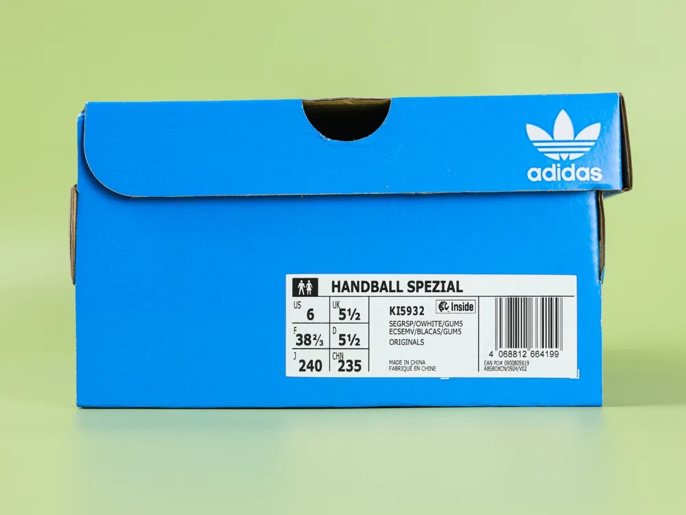 adidas Handball Spezial Semi Green Spark Off White Gum Men - Image 12