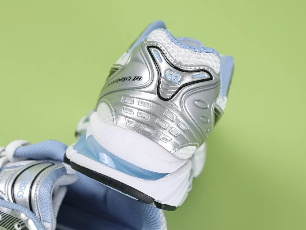 ASICS Gel-Kayano 14 White Blue Sneakers Silver - Image 3