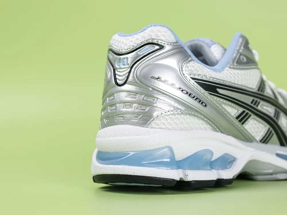 ASICS Gel-Kayano 14 White Blue Sneakers Silver - Image 5