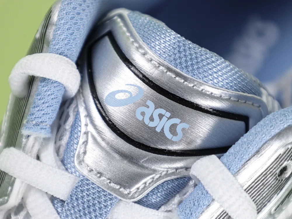 ASICS Gel-Kayano 14 White Blue Sneakers Silver - Image 6