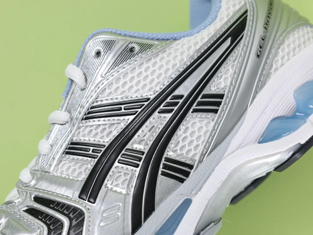 ASICS Gel-Kayano 14 White Blue Sneakers Silver - Image 7