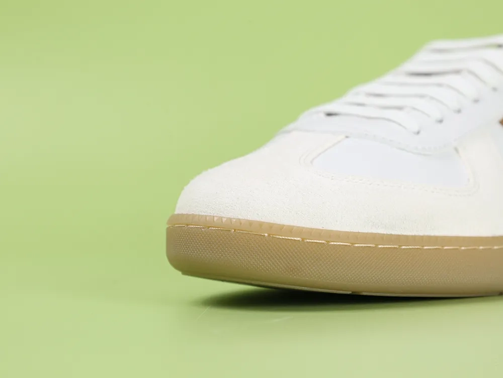 DI B01 Matchpoint Sneaker Smooth calf leather in white and brown - Image 2