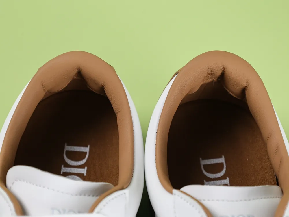 DI B01 Matchpoint Sneaker Smooth calf leather in white and brown - Image 8