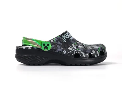 Minecraft x Crocs Classic Clog Black Multicolor