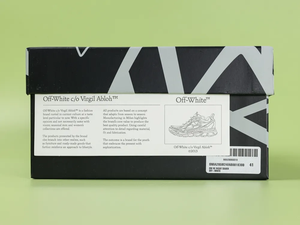 Off-White Be Right Back Sneakers Silber - Image 10