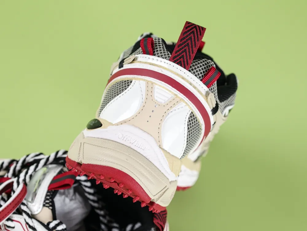 Off-White C-O Virgil Abloh Be Right Back Khaki Red - Image 3