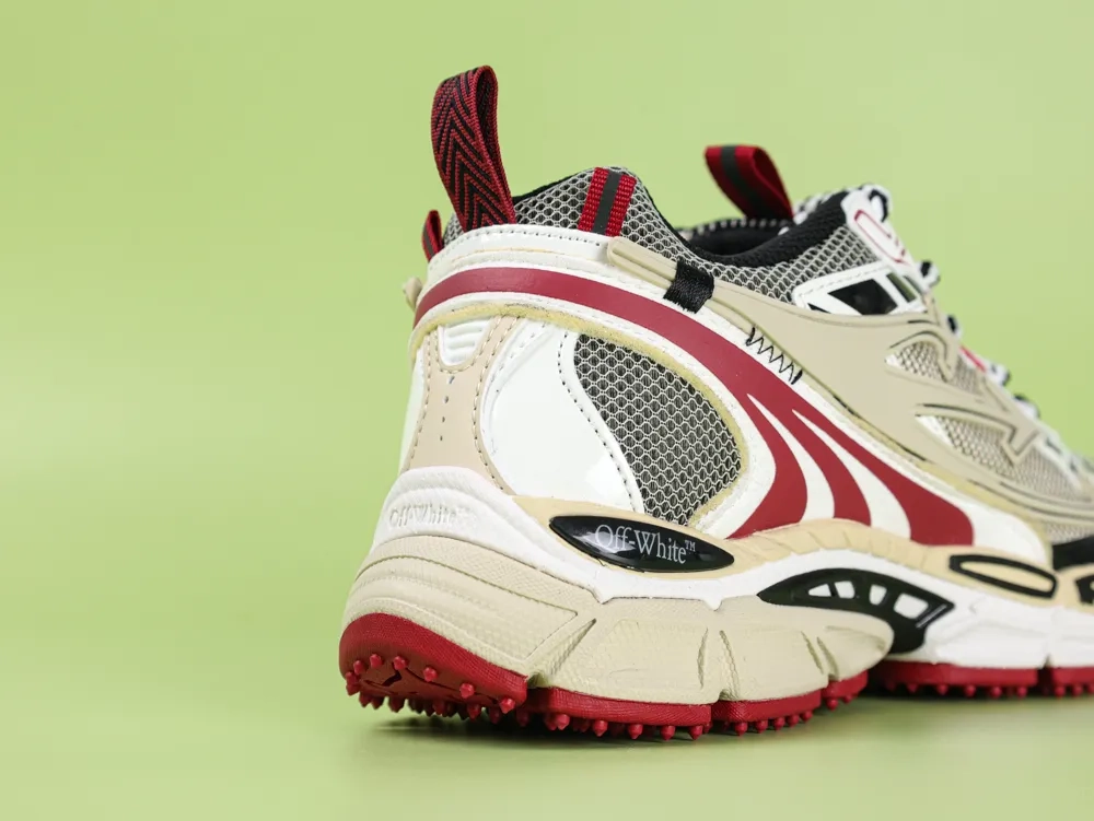 Off-White C-O Virgil Abloh Be Right Back Khaki Red - Image 6