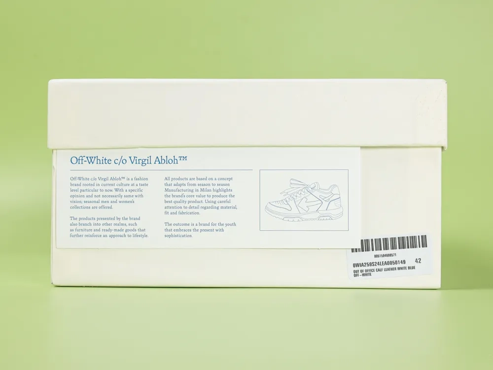 Off-White Out Of Office Sneakers White Blue Yellow - Image 11