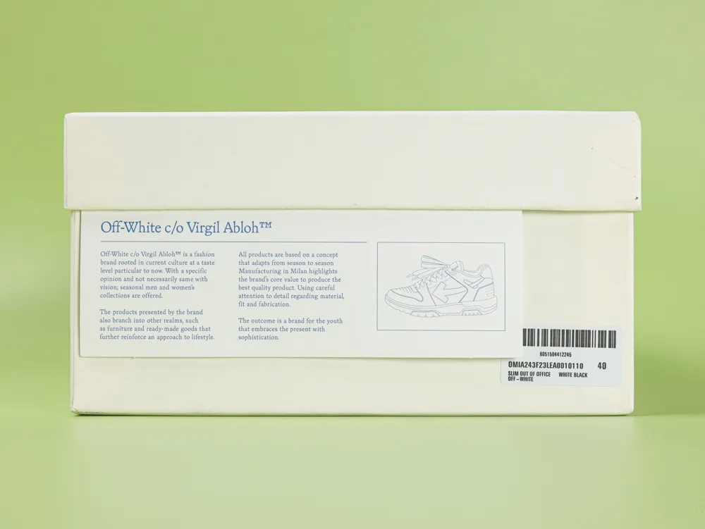 Off-White Out of Office Slim White Black Speckled - Image 2