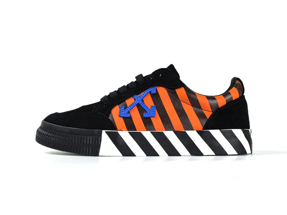 Off White Vulc Sneaker Black Blue Orange - Image 3