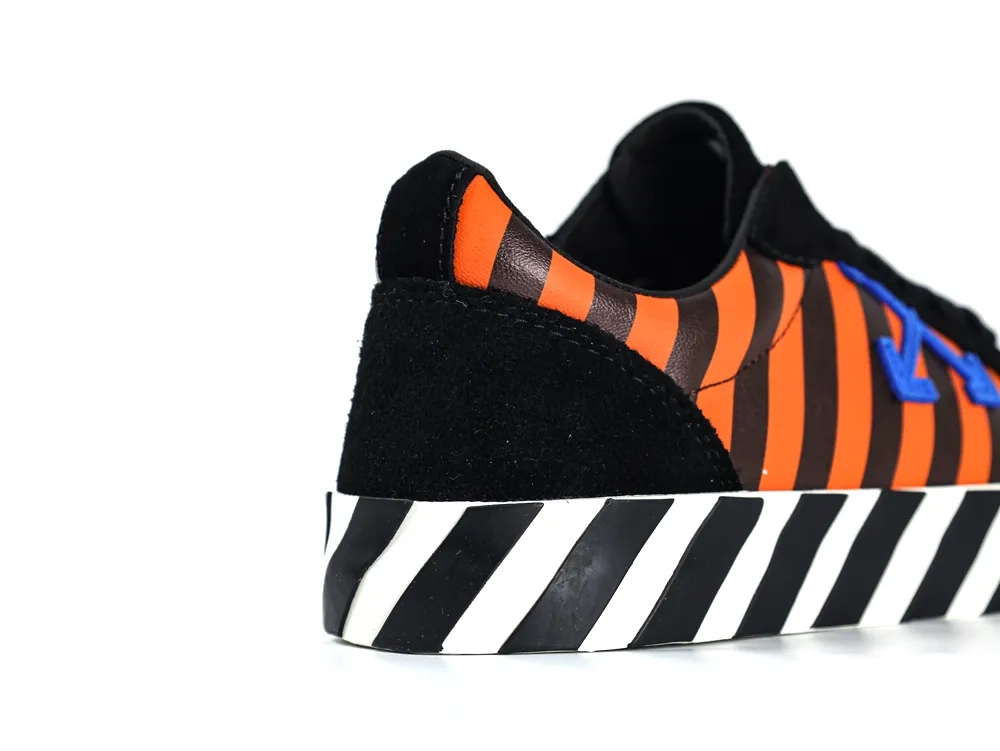 Off White Vulc Sneaker Black Blue Orange - Image 4