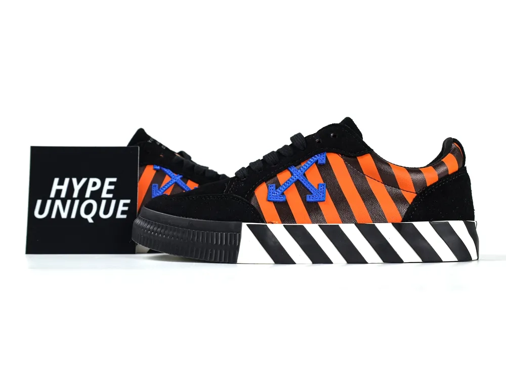 Off White Vulc Sneaker Black Blue Orange - Image 6
