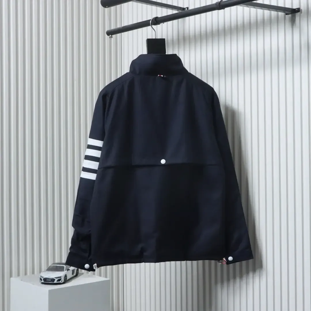 TB Yarn-Dyed Four-Bar Zip Windbreaker - Image 11