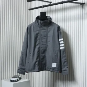 TB Yarn-Dyed Four-Bar Zip Windbreaker