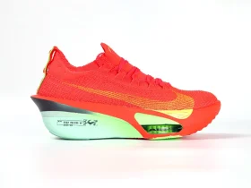 ZoomX AlphaFly 3 Bright Crimson Lime Blast Sneakers