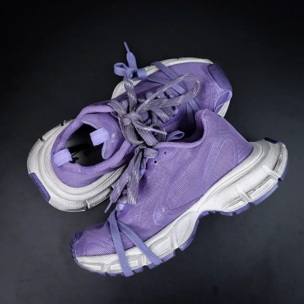 Balenciaga 3Xl 10Th Generation Low-Top Sneakers In Mesh Purple - Image 2