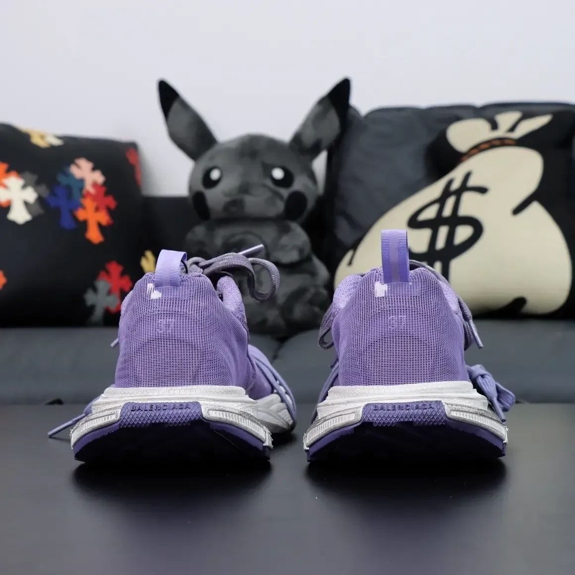 Balenciaga 3Xl 10Th Generation Low-Top Sneakers In Mesh Purple - Image 5