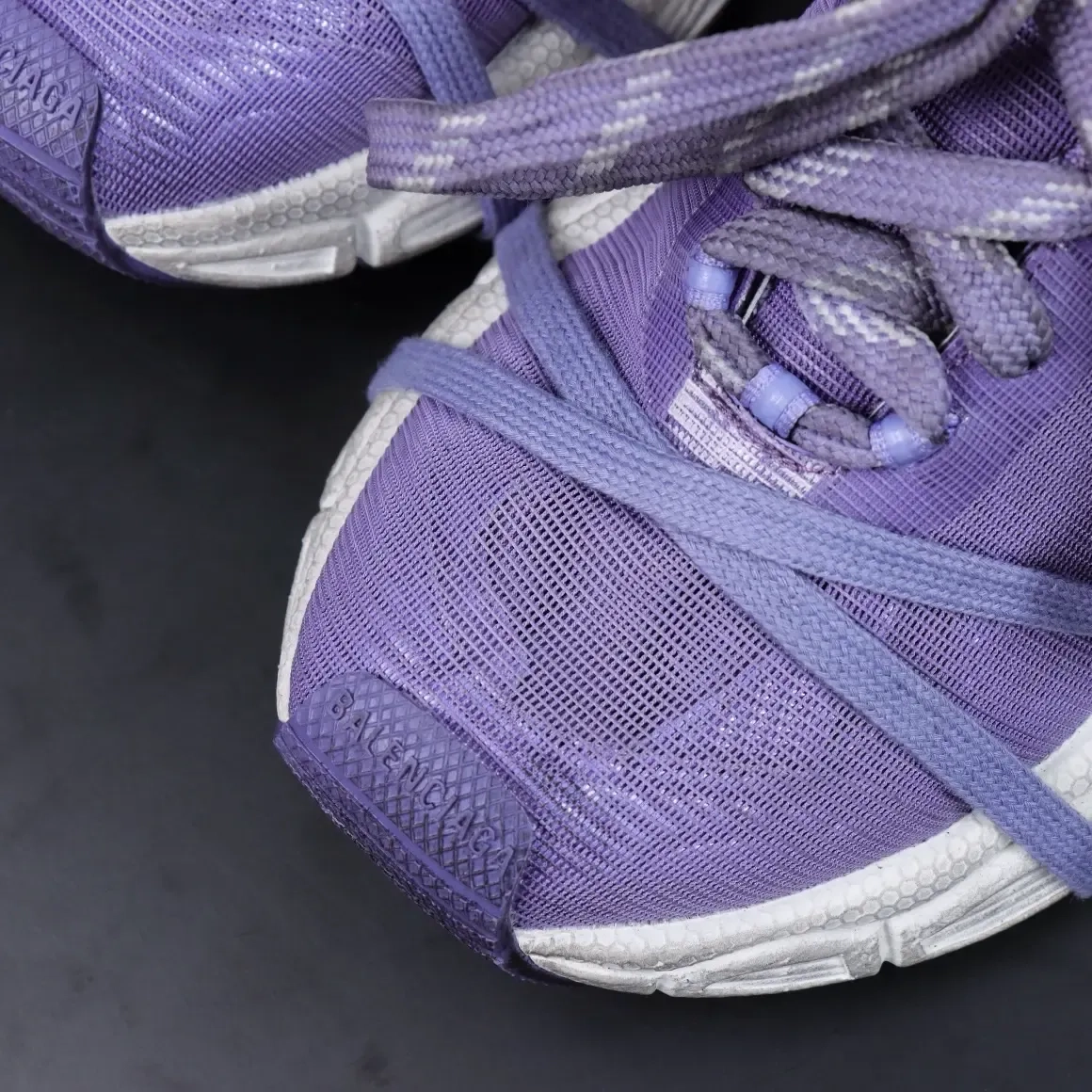 Balenciaga 3Xl 10Th Generation Low-Top Sneakers In Mesh Purple - Image 9