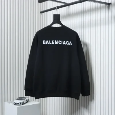 Balenciaga Crew Neck Sweatshirt With Embroidered Lettering