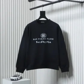 Balenciaga Round Neck Sweatshirt With Poker Lettering
