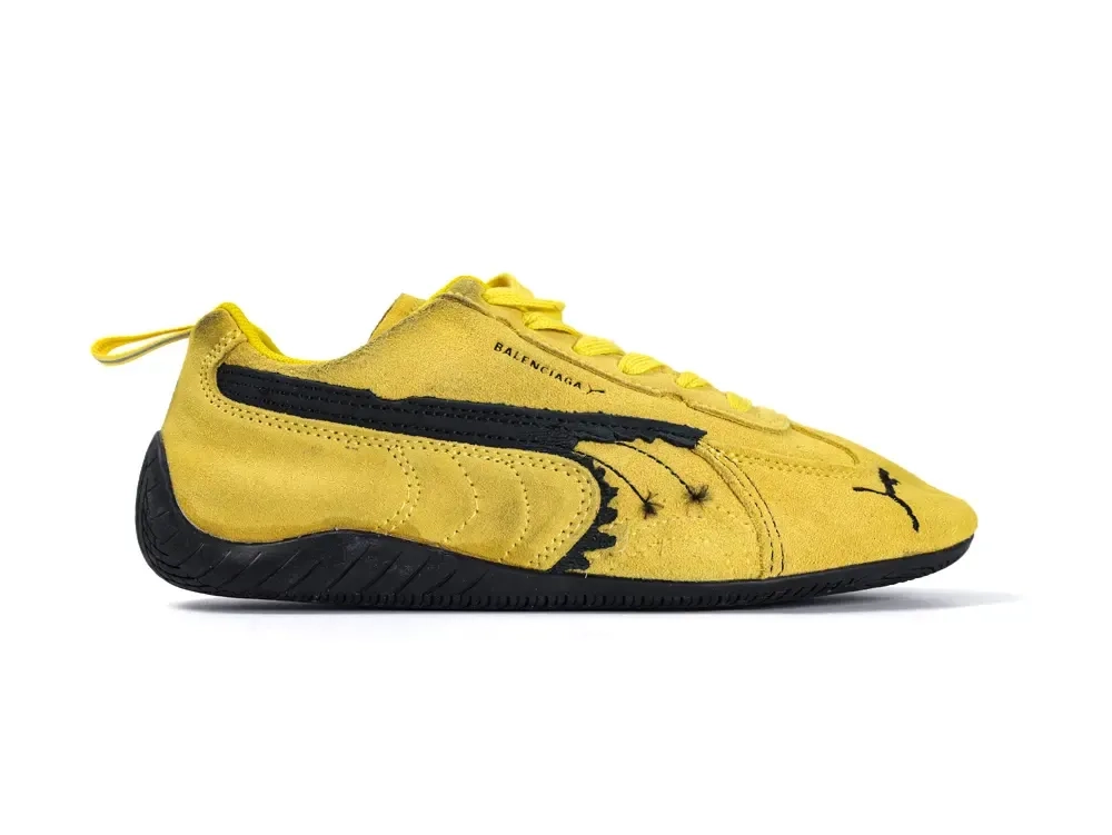 Balenciaga x Puma Speedcat distressed suede low-top sneakers - Image 16