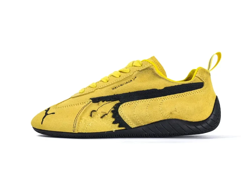 Balenciaga x Puma Speedcat distressed suede low-top sneakers - Image 17