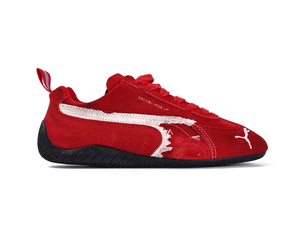 Balenciaga x Puma Speedcat distressed suede low-top sneakers - Image 18
