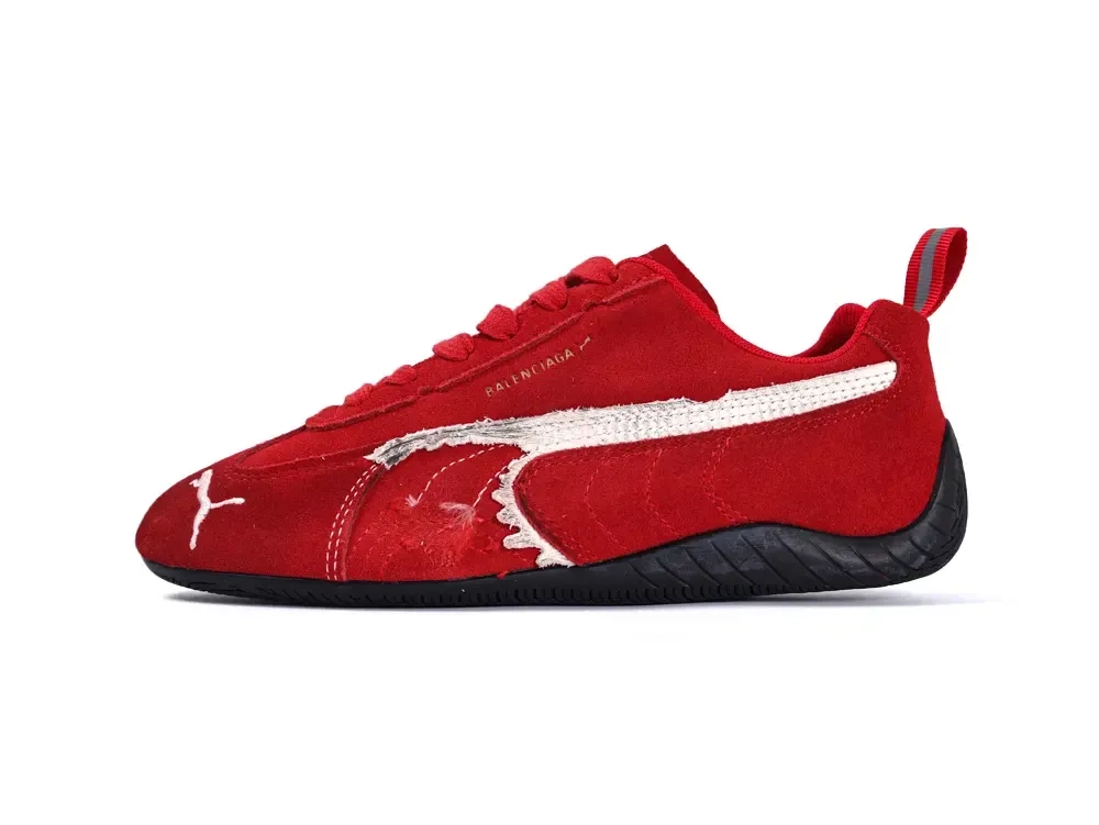 Balenciaga x Puma Speedcat distressed suede low-top sneakers - Image 19