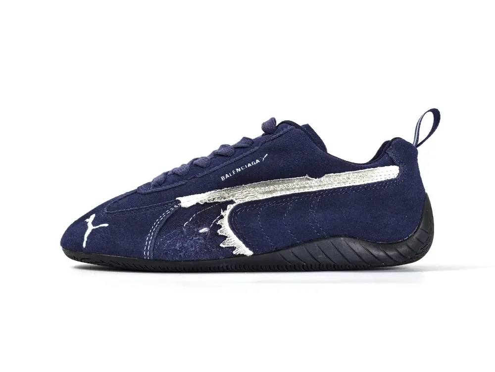 Balenciaga x Puma Speedcat distressed suede low-top sneakers - Image 23