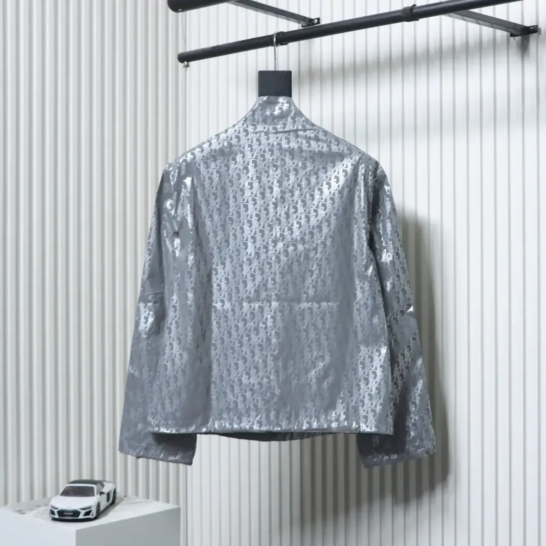 DI Reflective Jacket With Stand Up Collar And All Over Print - Image 2